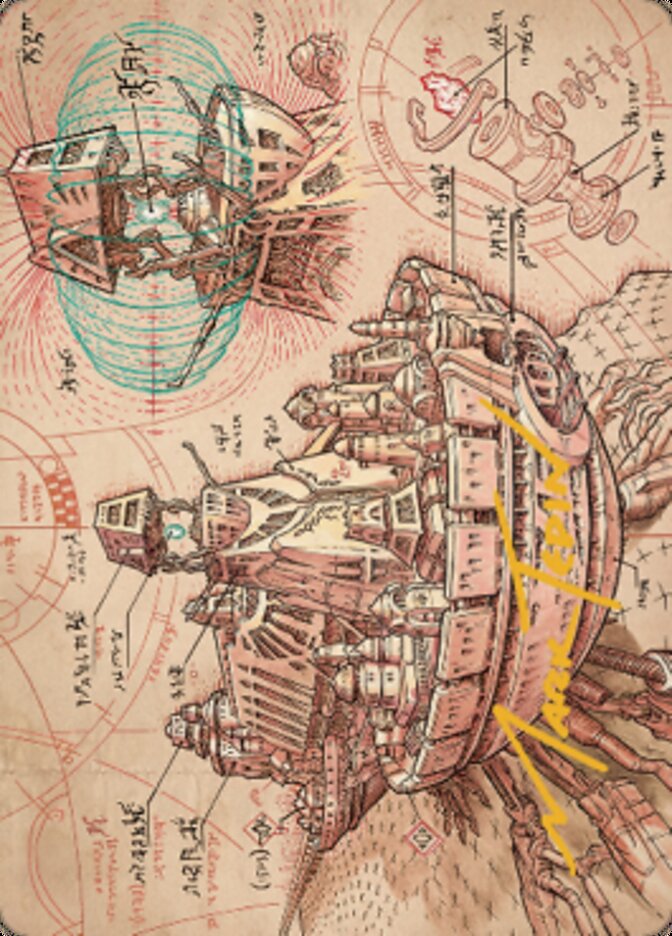 Defense Grid Art Card (Gold-Stamped Signature) [The Brothers' War Art Series] - The Mythic Store | 24h Order Processing