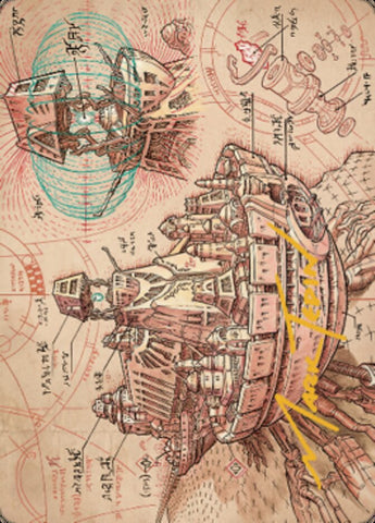 Defense Grid Art Card (Gold-Stamped Signature) [The Brothers' War Art Series] - The Mythic Store | 24h Order Processing