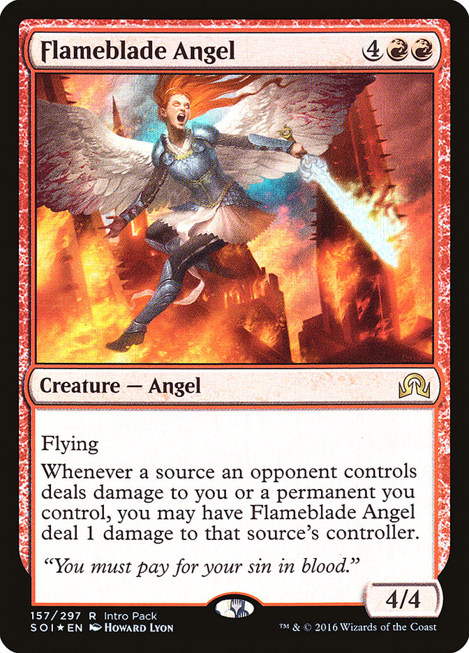 Flameblade Angel (Intro Pack) [Shadows over Innistrad Promos] - The Mythic Store | 24h Order Processing