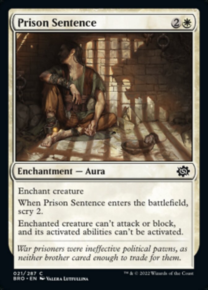 Prison Sentence [The Brothers' War] - The Mythic Store | 24h Order Processing