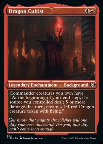Dragon Cultist (Foil Etched) [Commander Legends: Battle for Baldur's Gate] - The Mythic Store | 24h Order Processing