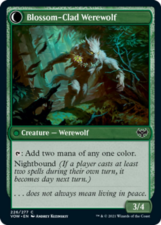 Weaver of Blossoms // Blossom-Clad Werewolf [Innistrad: Crimson Vow] - The Mythic Store | 24h Order Processing