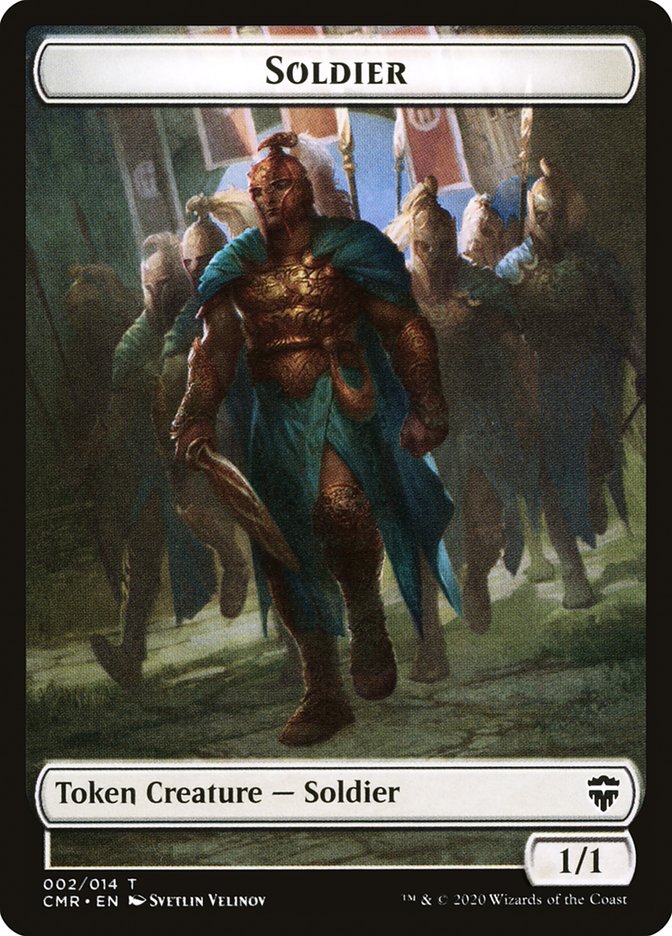 Dragon // Soldier Double-Sided Token [Commander Legends Tokens] - The Mythic Store | 24h Order Processing