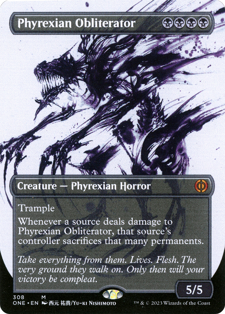 Phyrexian Obliterator (Borderless Ichor) [Phyrexia: All Will Be One] - The Mythic Store | 24h Order Processing