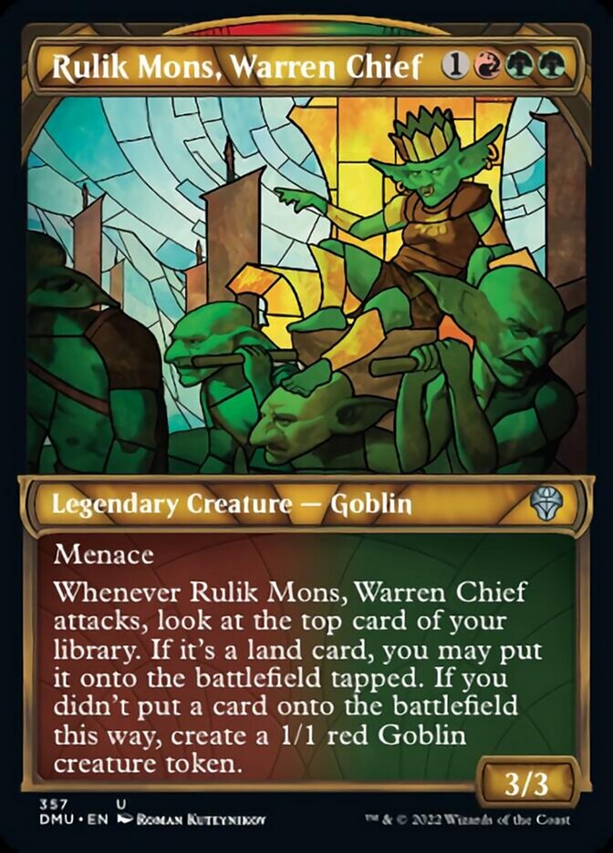 Rulik Mons, Warren Chief (Showcase Textured) [Dominaria United] - The Mythic Store | 24h Order Processing