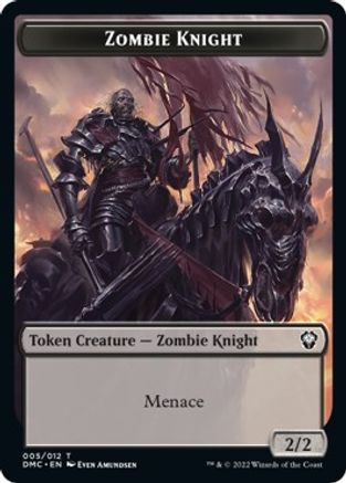 Zombie Knight // Warrior Double-Sided Token [Dominaria United Commander Tokens] - The Mythic Store | 24h Order Processing