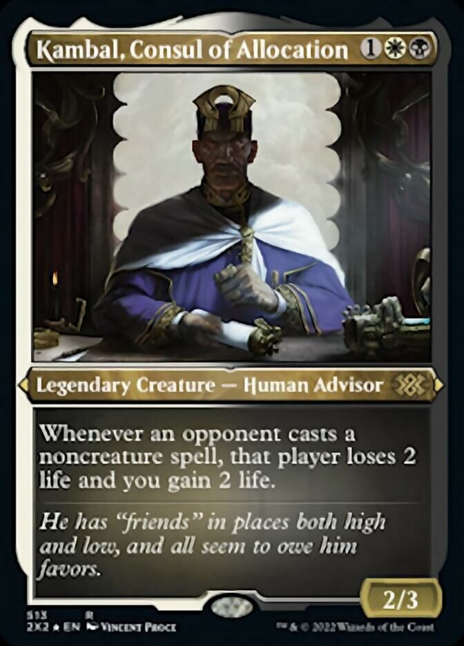 Kambal, Consul of Allocation (Foil Etched) [Double Masters 2022] - The Mythic Store | 24h Order Processing