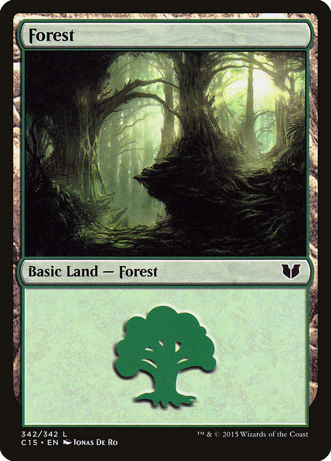 Forest (342) [Commander 2015] - The Mythic Store | 24h Order Processing