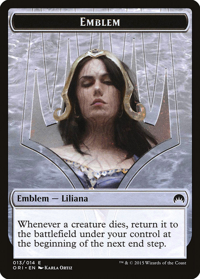 Liliana, Defiant Necromancer Emblem [Magic Origins Tokens] - The Mythic Store | 24h Order Processing