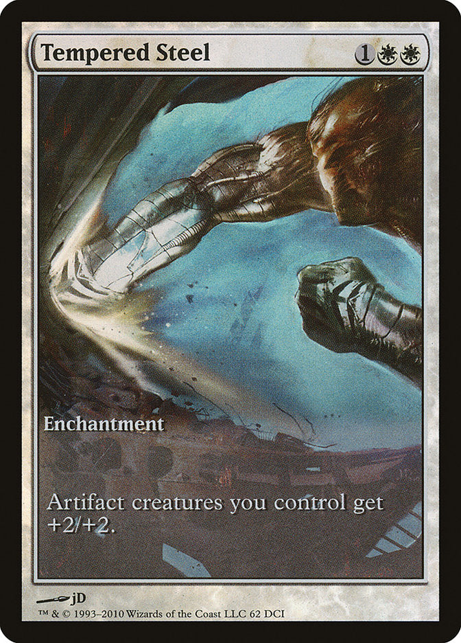 Tempered Steel (Game Day) (Extended Art) [Scars of Mirrodin Promos] - The Mythic Store | 24h Order Processing