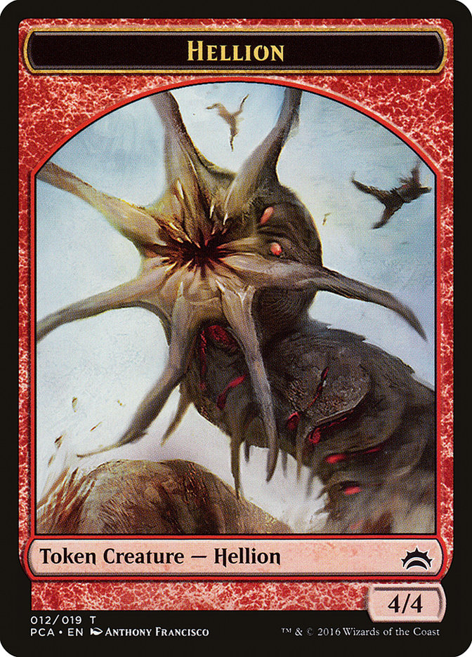 Zombie // Hellion Double-Sided Token [Planechase Anthology Tokens] - The Mythic Store | 24h Order Processing