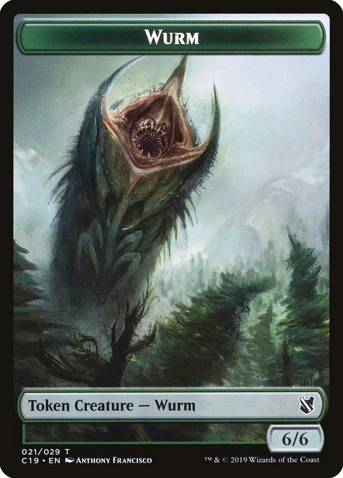 Beast (013) // Wurm Double-Sided Token [Commander 2019 Tokens] - The Mythic Store | 24h Order Processing