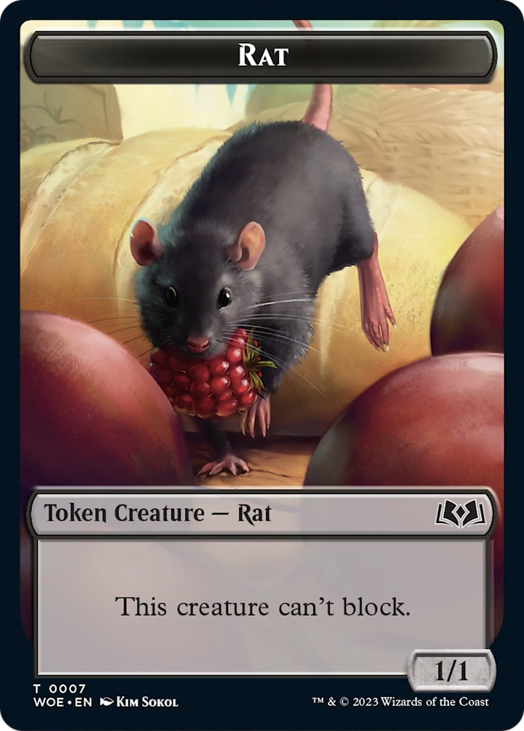 Rat Token [Wilds of Eldraine Tokens] - The Mythic Store | 24h Order Processing