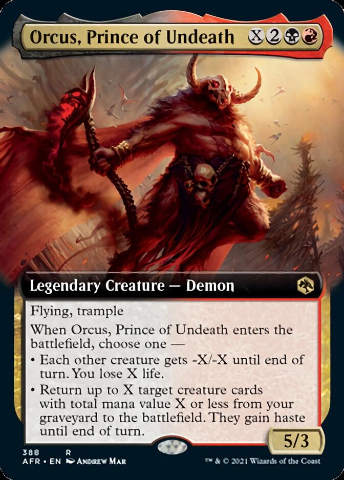 Orcus, Prince of Undeath (Extended Art) [Dungeons & Dragons: Adventures in the Forgotten Realms] - The Mythic Store | 24h Order Processing