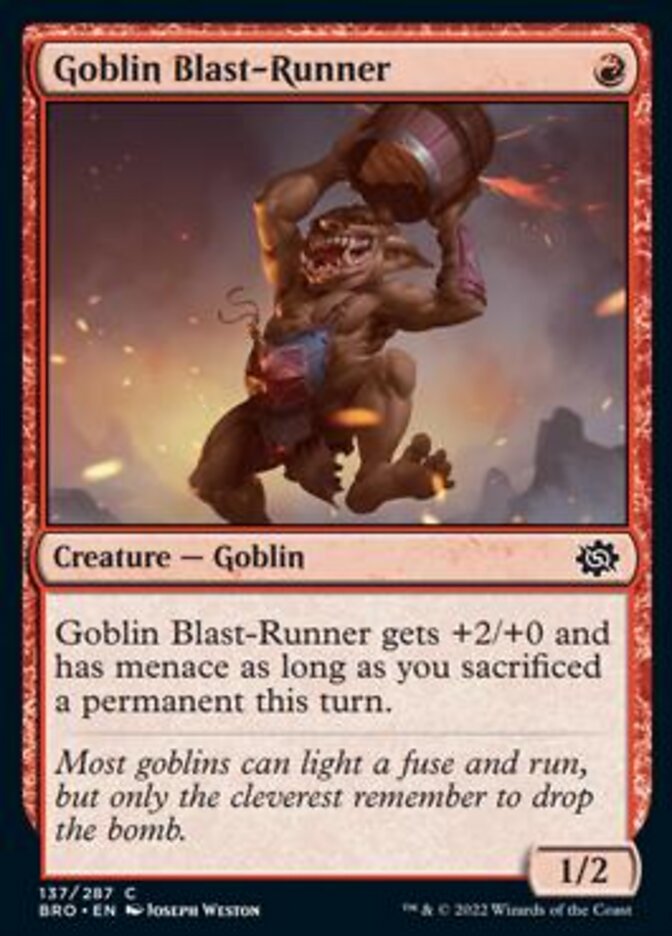 Goblin Blast-Runner [The Brothers' War] - The Mythic Store | 24h Order Processing