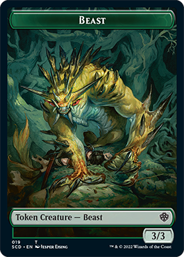 Beast // Beast Double-Sided Token [Starter Commander Decks] - The Mythic Store | 24h Order Processing