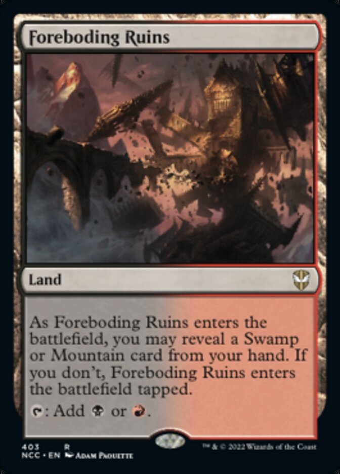 Foreboding Ruins [Streets of New Capenna Commander] - The Mythic Store | 24h Order Processing