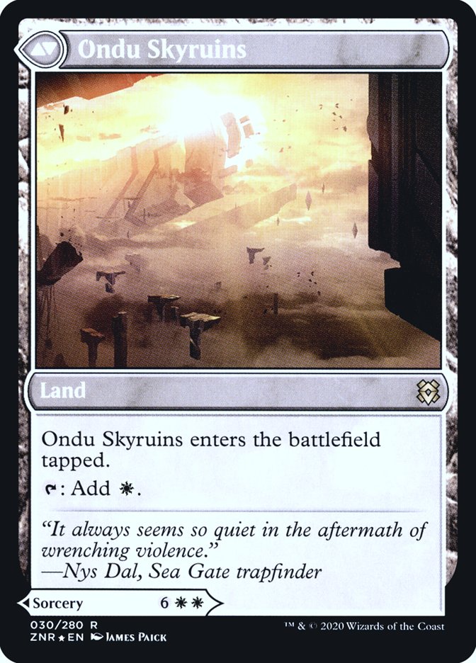 Ondu Inversion // Ondu Skyruins [Zendikar Rising Prerelease Promos] - The Mythic Store | 24h Order Processing