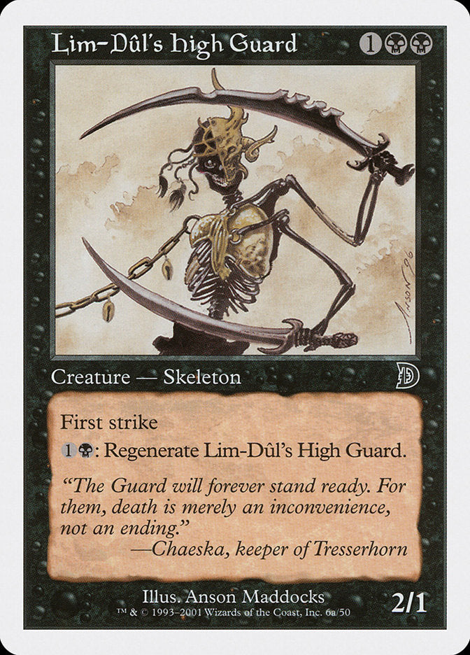 Lim-Dul's High Guard (Holding Sword) [Deckmasters] - The Mythic Store | 24h Order Processing