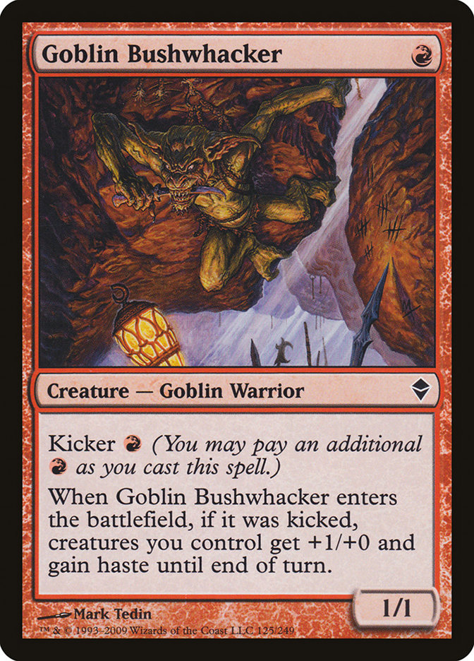 Goblin Bushwhacker [Zendikar] - The Mythic Store | 24h Order Processing