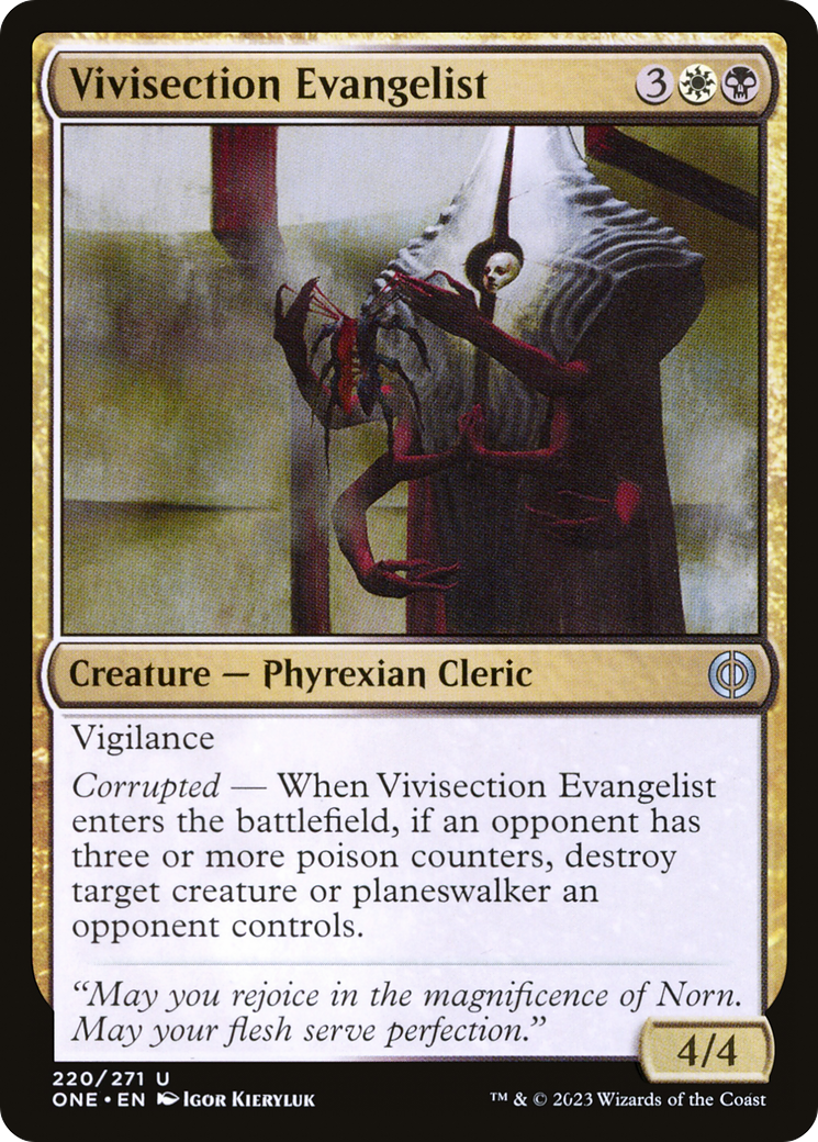 Vivisection Evangelist [Phyrexia: All Will Be One] - The Mythic Store | 24h Order Processing