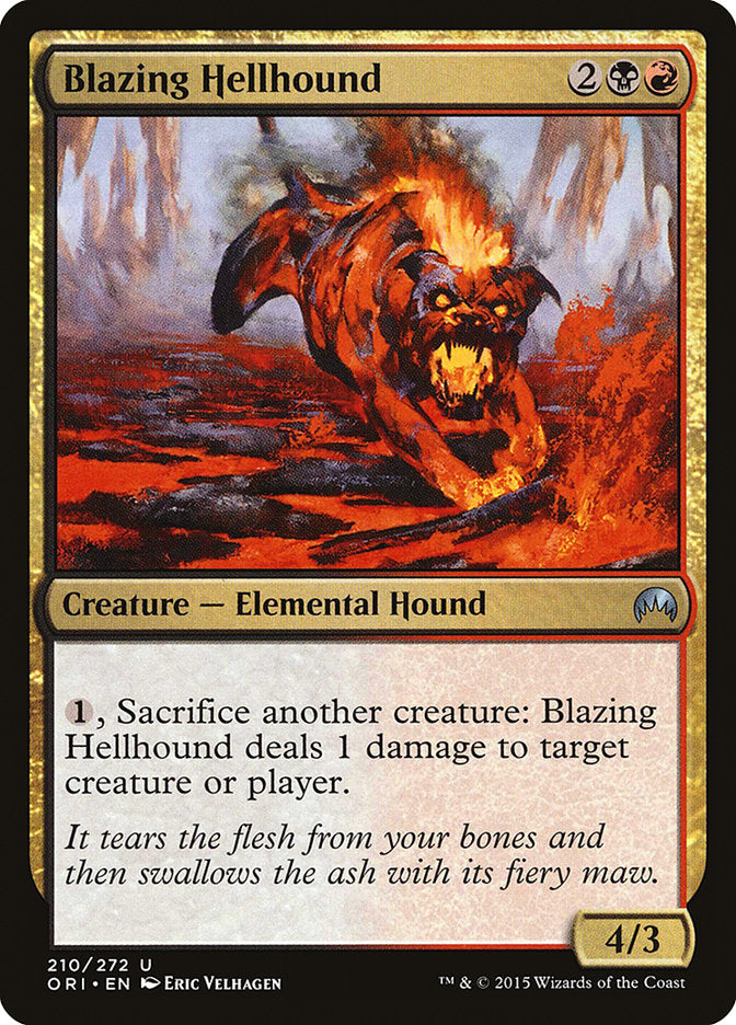 Blazing Hellhound [Magic Origins] - The Mythic Store | 24h Order Processing