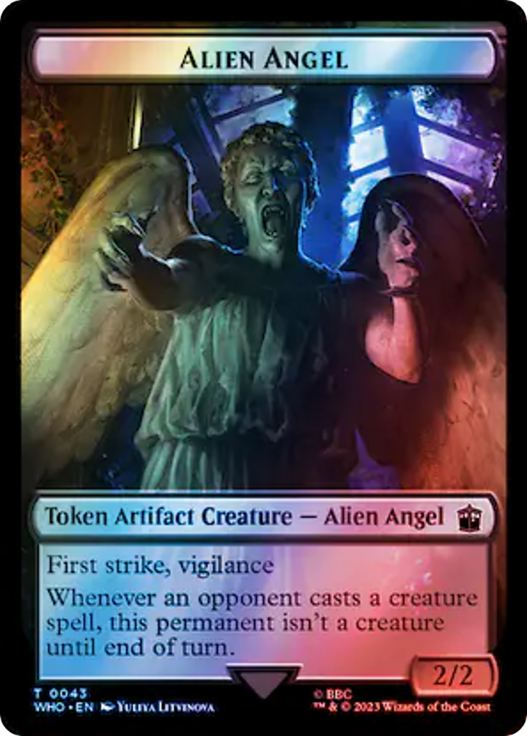 Alien Angel // Alien Insect Double-Sided Token (Surge Foil) [Doctor Who Tokens] - The Mythic Store | 24h Order Processing