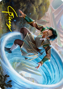 Vortex Runner Art Card (Gold-Stamped Signature) [Strixhaven: School of Mages Art Series] - The Mythic Store | 24h Order Processing