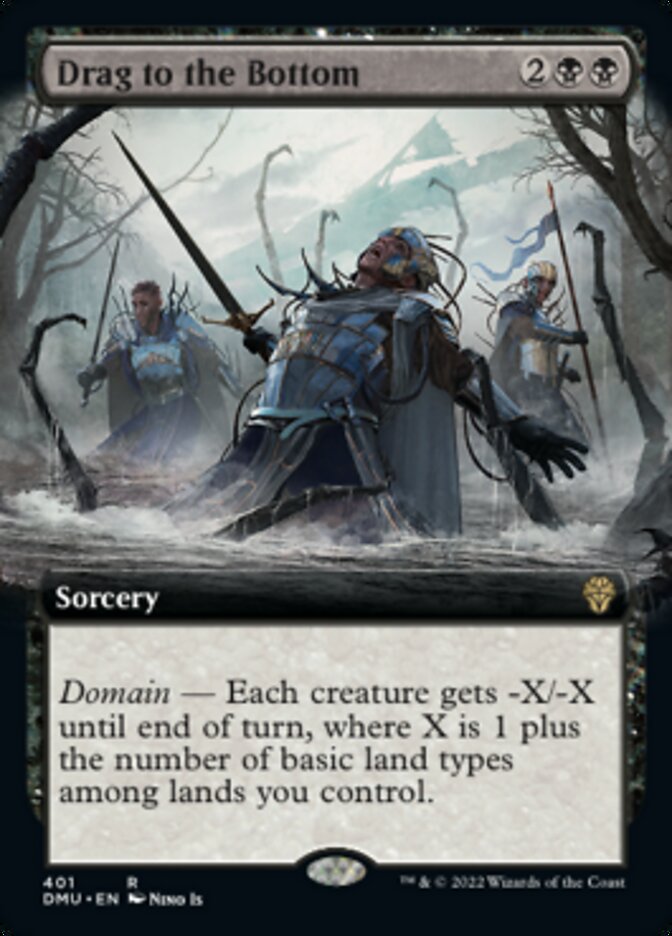Drag to the Bottom (Extended Art) [Dominaria United] - The Mythic Store | 24h Order Processing