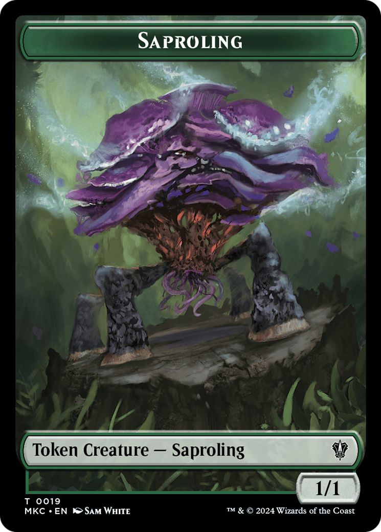 Saproling // Manifest Double-Sided Token [Murders at Karlov Manor Commander Tokens] - The Mythic Store | 24h Order Processing