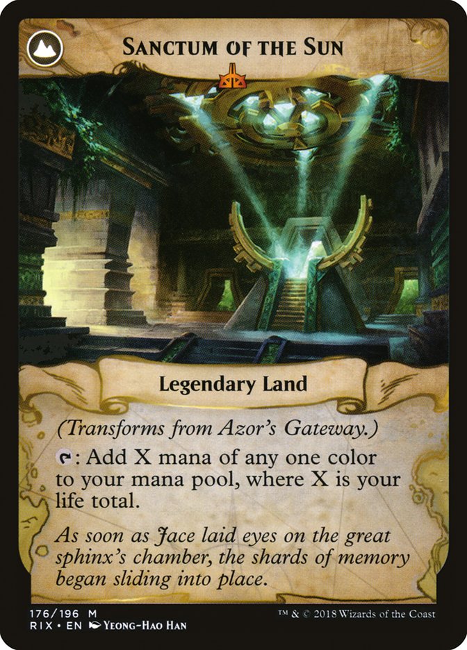 Azor's Gateway // Sanctum of the Sun [Rivals of Ixalan] - The Mythic Store | 24h Order Processing