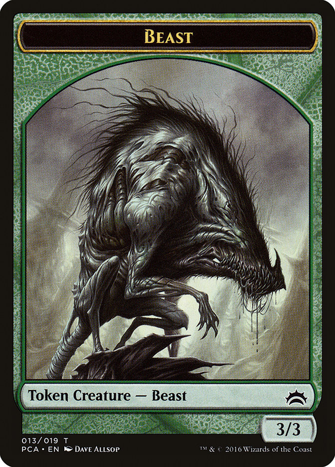 Beast // Saproling Double-Sided Token [Planechase Anthology Tokens] - The Mythic Store | 24h Order Processing