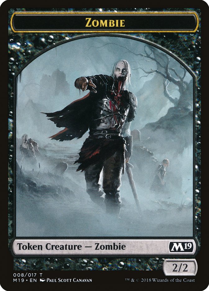 Zombie Token [Core Set 2019 Tokens] - The Mythic Store | 24h Order Processing