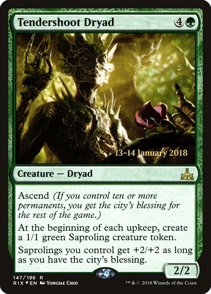 Tendershoot Dryad [Rivals of Ixalan Prerelease Promos] - The Mythic Store | 24h Order Processing