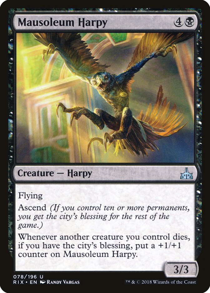 Mausoleum Harpy [Rivals of Ixalan] - The Mythic Store | 24h Order Processing