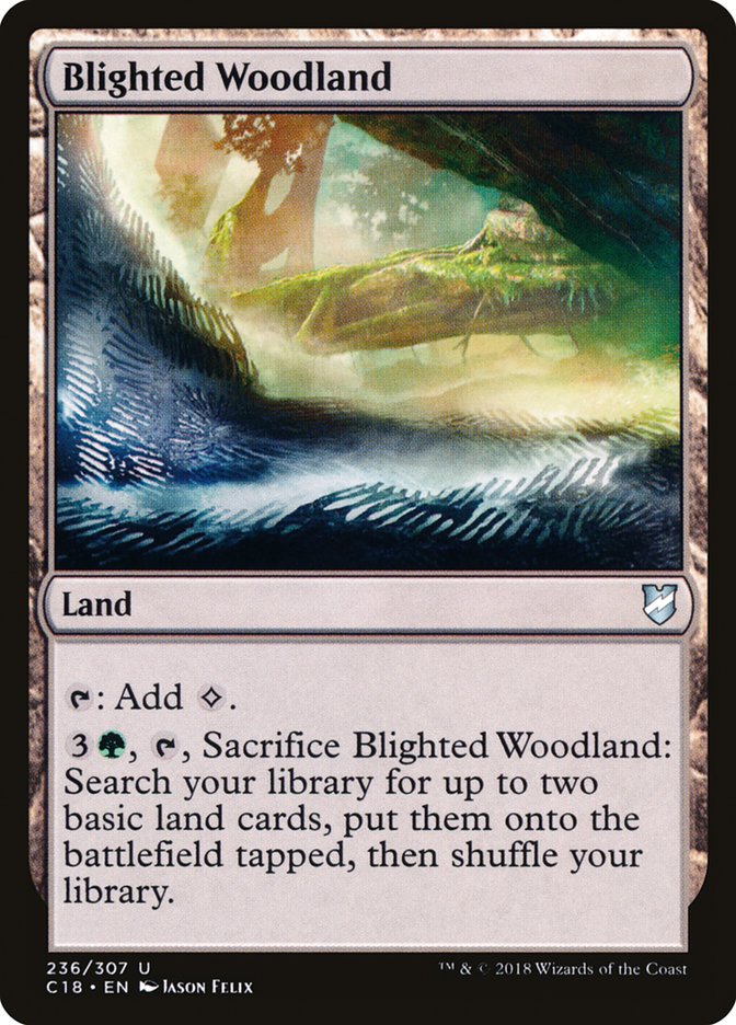 Blighted Woodland [Commander 2018] - The Mythic Store | 24h Order Processing