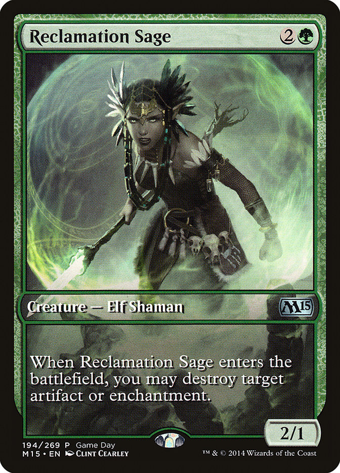 Reclamation Sage (Game Day) [Magic 2015 Promos] - The Mythic Store | 24h Order Processing