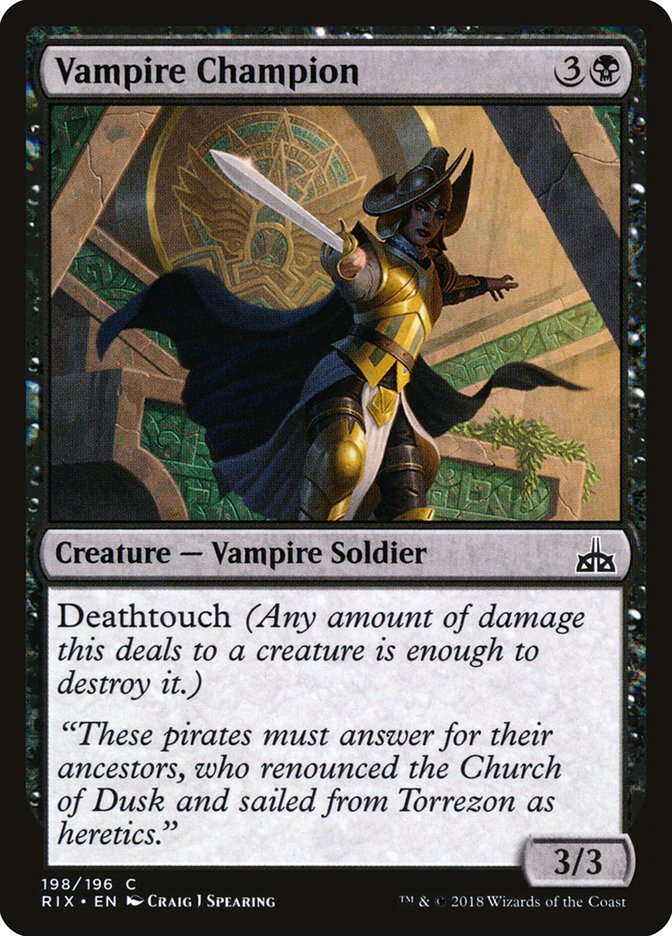 Vampire Champion [Rivals of Ixalan] - The Mythic Store | 24h Order Processing
