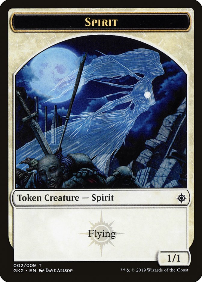 Spirit (002) // Spirit (010) Double-Sided Token [Ravnica Allegiance Guild Kit Tokens] - The Mythic Store | 24h Order Processing