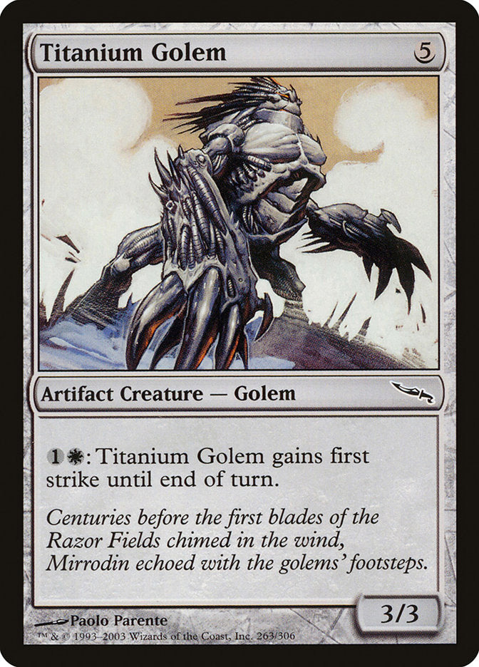 Titanium Golem [Mirrodin] - The Mythic Store | 24h Order Processing