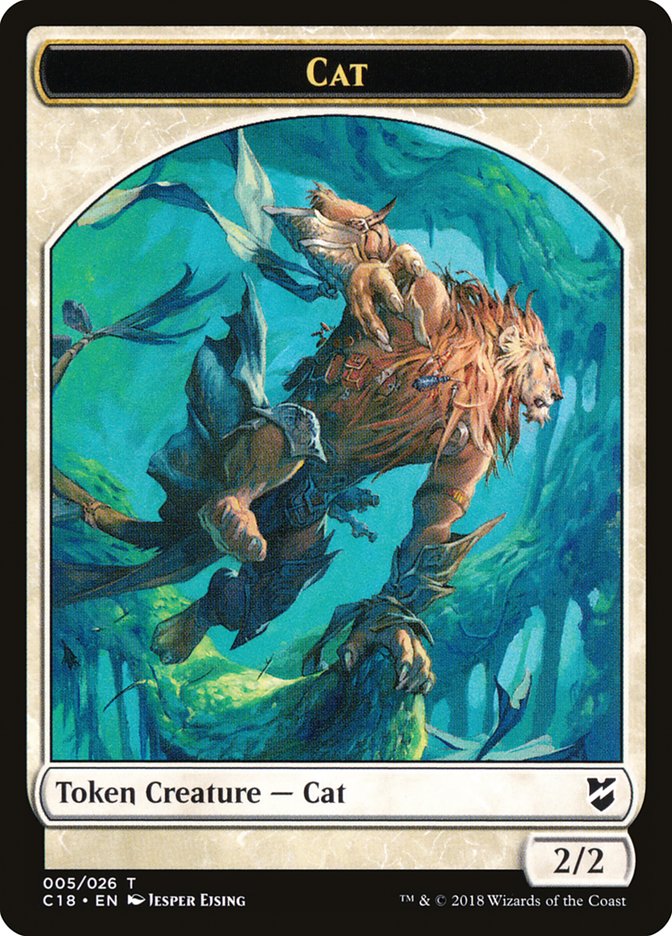 Angel // Cat Double-Sided Token [Commander 2018 Tokens] - The Mythic Store | 24h Order Processing