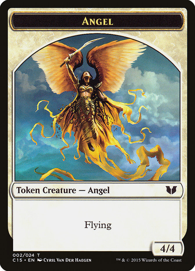 Angel // Knight (005) Double-Sided Token [Commander 2015 Tokens] - The Mythic Store | 24h Order Processing