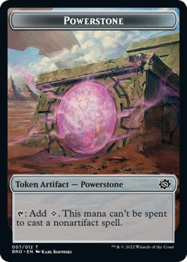 Powerstone // Golem Double-Sided Token [The Brothers' War Tokens] - The Mythic Store | 24h Order Processing