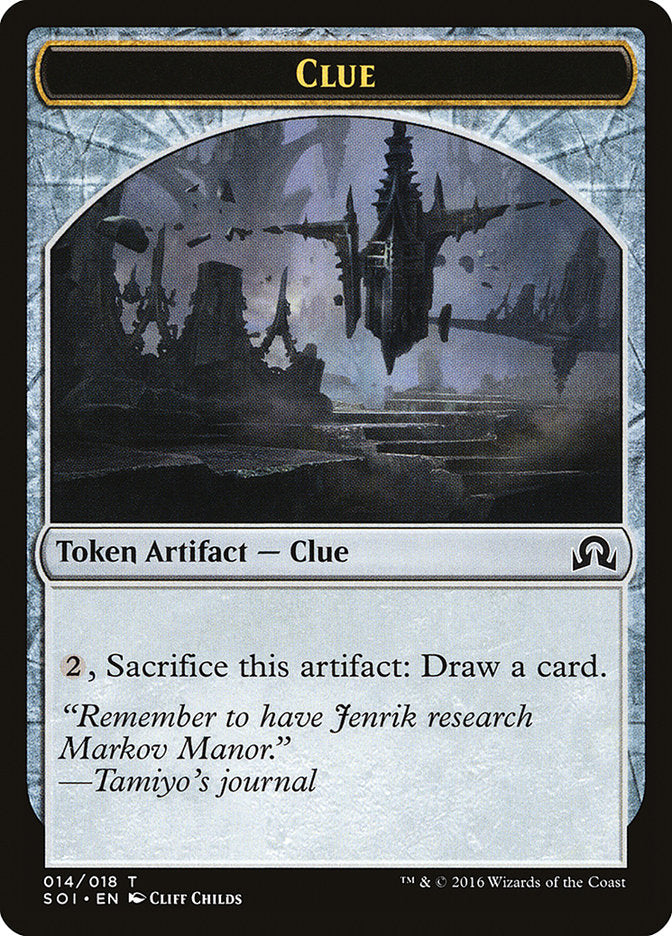 Clue Token (014/018) [Shadows over Innistrad Tokens] - The Mythic Store | 24h Order Processing
