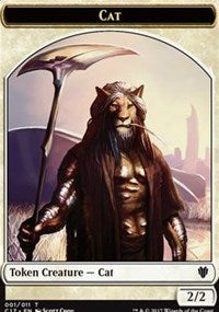 Cat // Cat Warrior Double-Sided Token [Commander 2017 Tokens] - The Mythic Store | 24h Order Processing