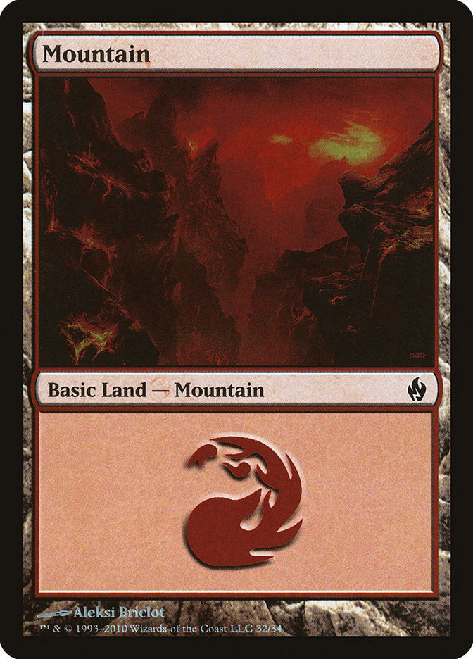 Mountain (32) [Premium Deck Series: Fire and Lightning] - The Mythic Store | 24h Order Processing