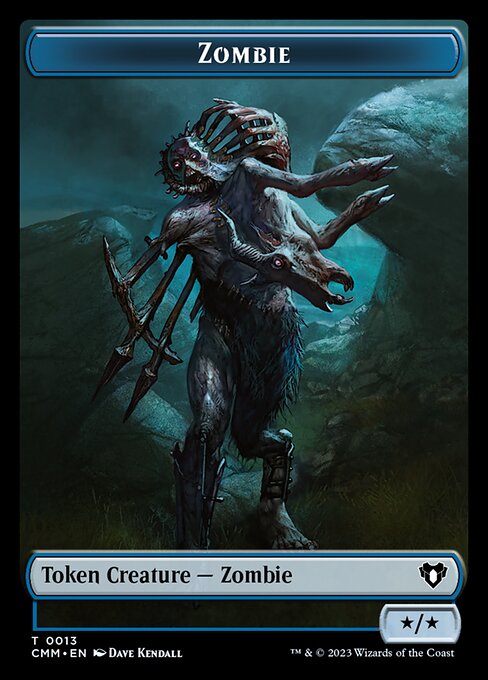 Human Soldier // Zombie (0013) Double-Sided Token [Commander Masters Tokens] - The Mythic Store | 24h Order Processing