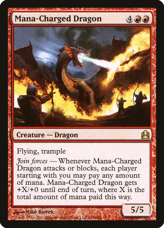 Mana-Charged Dragon [Commander 2011] - The Mythic Store | 24h Order Processing
