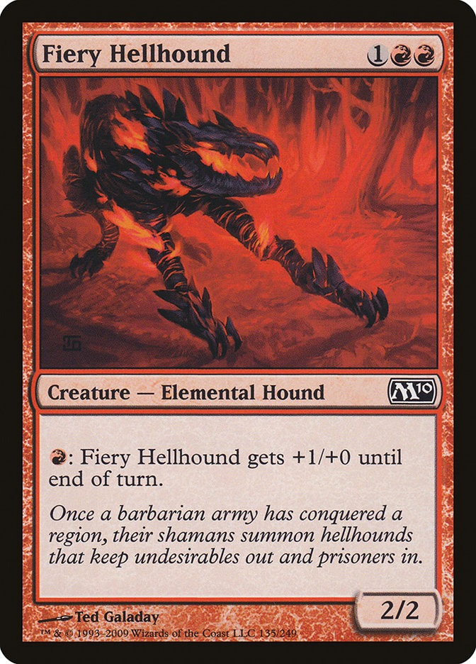 Fiery Hellhound [Magic 2010] - The Mythic Store | 24h Order Processing
