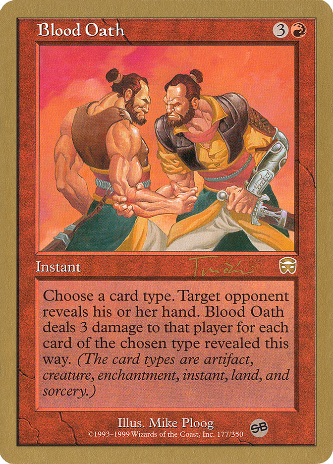 Blood Oath (Jan Tomcani) (SB) [World Championship Decks 2001] - The Mythic Store | 24h Order Processing